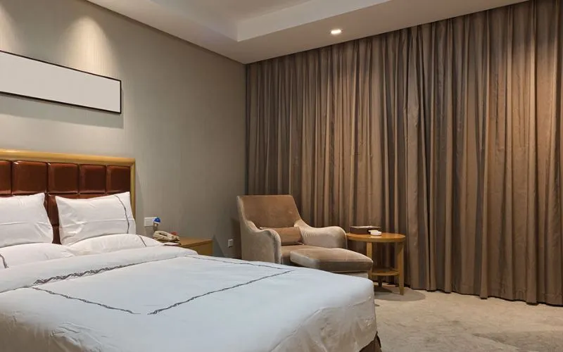 cortinas blackout en recamara moderna minimalista 